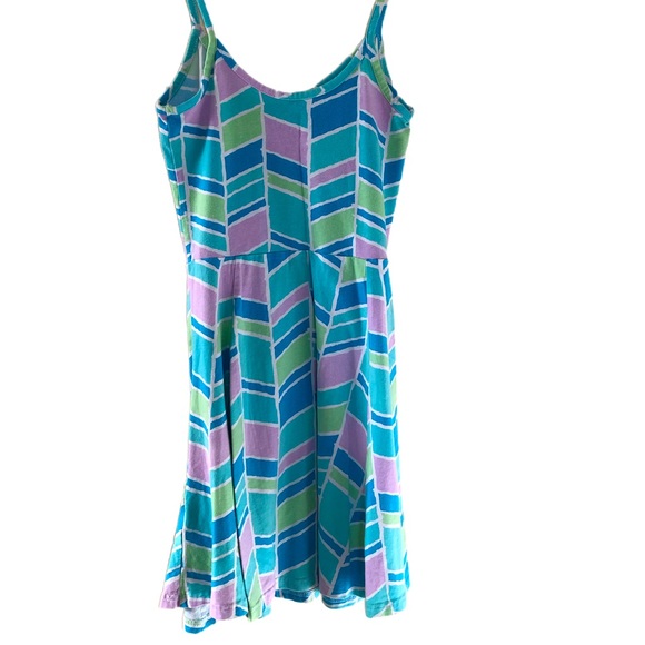 Retro Tank Mini Dress Fitted & Flare Colorful Size Small - Picture 5 of 6